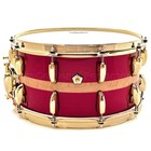 Pearl Masterworks Artisan Maple mahogany Snare Drum 14x7 Banded Red Curly Maple