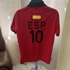 Polo Ralph Lauren Spain  10 Custom Fit Colorblock Polo Shirt Red Black M Men
