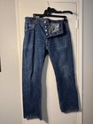 Vintage Levis 501 Straight Leg Button Fly Mens Jeans - 36 X30   
