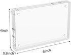 4 Pack Acrylic Photo Picture Frame Magnetic 4x6 Clear Double Sided 4x6   