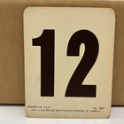 Vtg Hires Root Beer Drive-in Restaurant Car Hop Number Card Stock Placard  12