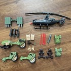 Vintage 80s Gi Joe Lot Cobra Fang Helicopter Recon Sled Wolverine Rattler Parts