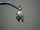 Native American Indian Head Vintage Solid Sterling Silver Charm Pendant 5 2g