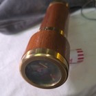 Wood   Brass Kaleidoscope With Dry   Chamber And Original Gems glass Tubes Exc 