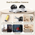 Robot On Wheels 1080p Dual Lens indoor Movable With 2-way Talk blinky Bot Wit   