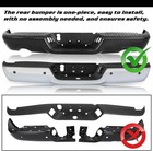 For 2009-2018 Ram 1500 2500 3500 Chrome Rear Bumper Assembly