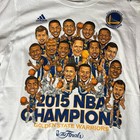 2015 Nba Golden State Warriors Adidas Championship Memorabilia T-shirt Sz M Nwt