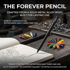 Everpen Forever Pencil metal Alloy Writing Instrument  With 12 Colored Refill   