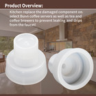 6 Pack Faucet Seat Cups Fit For Bunn Curtis Fetco Tea Holder 00600 1000