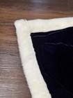 Purple Velvet White Fur Cape Cloak W clasp Nc Americas Cover Miss   Cover Boy