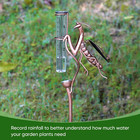 Outdoor Rain Gauge With Lights  Metal Mantis Rain Gauge With Lights  Height Adju