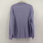 No Brand Purple Waffle Knit Shirt Jacket Button Up Long Sleeve Oversized Xl