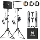 2-pack Led Video Light Kit  Studio Light  2800-6500k Dimmable Photography Lig   