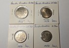 4 Lot Saudi Arabia Halala Coins 1973 10 25 25   50