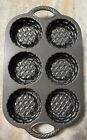 New Williams Sonoma Basket Cakelet Pan Nordic Ware    Baking Mold Shortcake Pan
