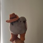 Gund Pusheen Cowboy Gray Cat Plush Stuffed Animal Collectible With Hat   Boots