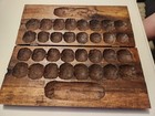 Handcarved Vintage African Double Mancala Board Game Elephant Rhino No Stones 