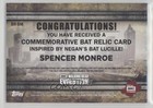 2017 Topps The Walking Dead Evolution Manufactured Bat Relics Spencer Monroe U0h