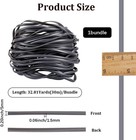 Gorgecraft 30m 5mm Rattan Weaving Wicker Outdoor Wicker Repair Kit Dark Gray Syn