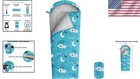 Koala Theme Youth Sleeping Bag With Pillow Sleeve - Sky Blue