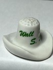 Vintage Lot Of 7 Figural Thimbles Hat Manatee Chicken Bride Lamb Chick Tt