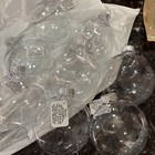 8 Darice Brand Clear Plastic Round Flat Ornaments Diy Crafts 9 5 Inch Diameter 