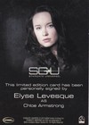 Stargate Sgu Season 1 Autograph Card Elyse Levesque As Chloe Armstrong