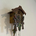 Vintage E Schmeckenbecher German Cuckoo Clock Black Forest Birds Needs Service