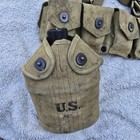 Usmc M1923 Reenactment Cartridge Belt M1936 Suspenders Canteen First Aid Pouch