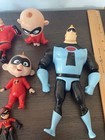 Lot Of 8 Disney Incredibles Pixar Pvc Action Figures   Cake Toppers Toys