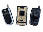 3 Vintage Flip Cell Phones With Chargers And Some Accessories Untouched Original