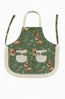 Women Vintage Floral  Bib Apron Waterproof Lined Kitchen Baking Cooking Gift