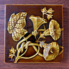 Three Trent Intaglio Fireplace Tiles  Morning Glory Design