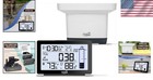Best Rated Wireless Digital Rain Gauge With Self-emptying Design   Thermometer