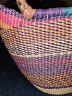African Ghana Bolga U-shopper Market tote picnic Basket  Handmade  African Art 