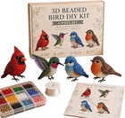 Tiny 3d Beaded Animal Diy Kit  Easy Diy Beading Embroidery Kit With 4 Cute De   