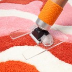 Carpet Trimmer With Upgraded Shearing Guide - Rug Tufting Holder Base