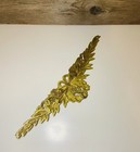 Vintage Brass Bow And Roses Garland Wall Decor French Country Hollywood Regency