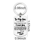 To My Son Keychain From Mom And Son Birthday Gifts For Men I Love You Gifts 