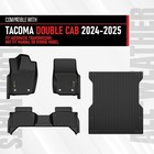 Tpe Floor Mats For Toyota Tacoma Double Cab 2024 2025 1st 2nd 3rd Row Liner 4pcs