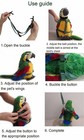 Pet Bird Harness And Leash With Buckle Adorable Rainbow Design Safe Parrot Le   