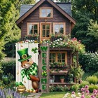 Spring St Patricks Day Garden Flag 12x18inch Double Sided Burlap 12 x18  Rmq88