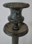 Pair Of Antique Art Deco Bronze Candlesticks 12  18  Tall Nice Patina