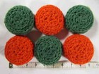 Crocheted Scrubbies  Lot Of 6 Nylon Pot Scrubbers  Dish Scrubby  Handmade  New