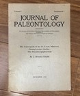 Journal Of Paleontology Gastropods Pseudozygopleurinae Missouri 1930 Fossil Book