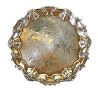 George Ii Sterling Silver Footed Salver William Justis 1750