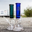 12  Super Thick Assorted Color Neck 50mm Bong Pounder Beaker Hookah Water Pipe