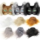 Pcs 1 97  X 39 37  Thickened Faux Fur Strips 6 Vibrant Color