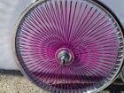 Chrome Bicycle 20  Steel Wheelset W  140 Purple Spokes Lowrider Cruiser Bikes