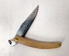 Friction Folding Knife With Wood Handle And Ring - 18th And 19th Century Style